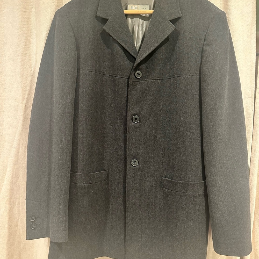 Dark Gray Wool Blazer